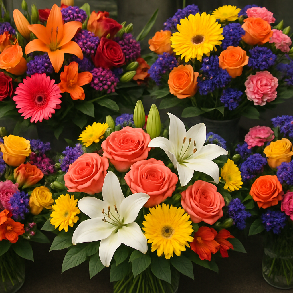 Fresh flower arrangements